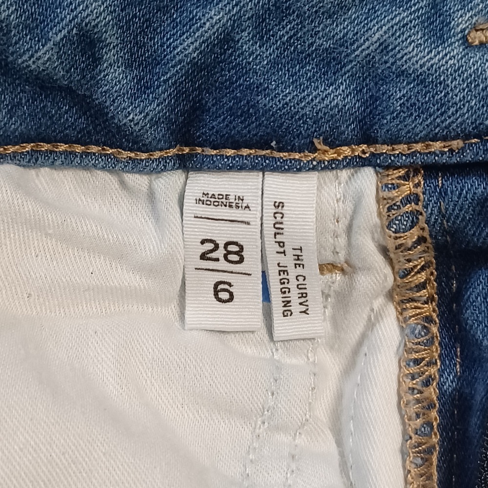 Loft Curvy Sculpt Jegging Jeans Womens 28/6 Medium Wash High Rise Skinny 573215‎ - Picture 4 of 12